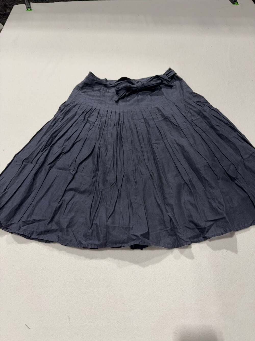 Banana Republic Pleated Cotton Midi Skirt Size 0